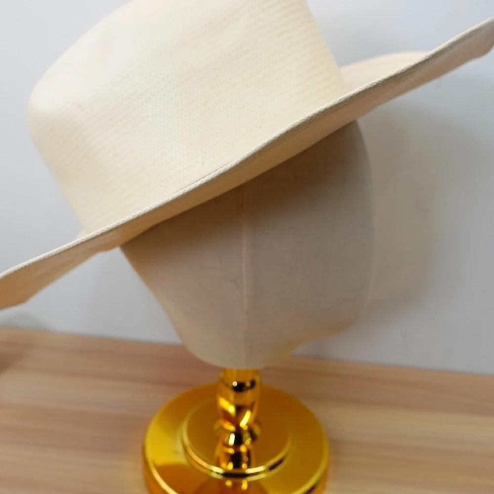 Resistol Cowboy Hat Boys Youth White Straw Western Rodeo Ranch USA Made OS 6 3/4